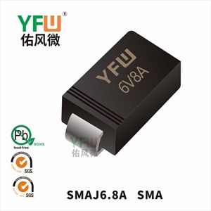 SMAJ6.8CA SMA瞬态抑制二极管 YFW佑风微原厂