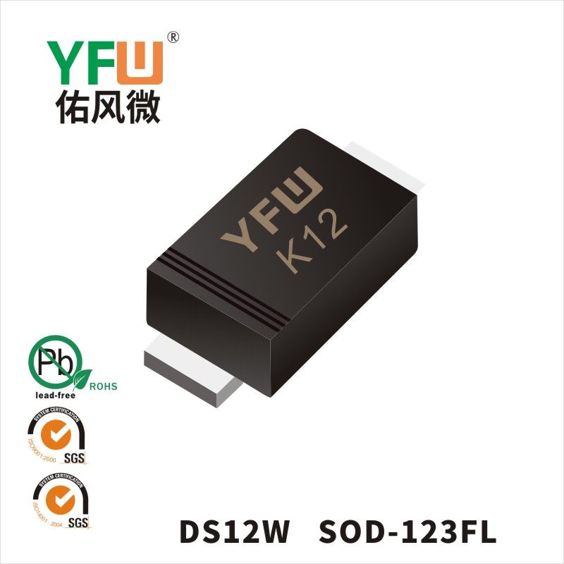 DS12W SOD-123FL肖特基二极管 YFW佑风微原厂